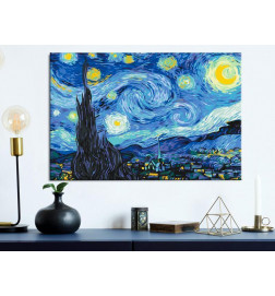 DIY canvas painting - Van Gogh's Starry Night