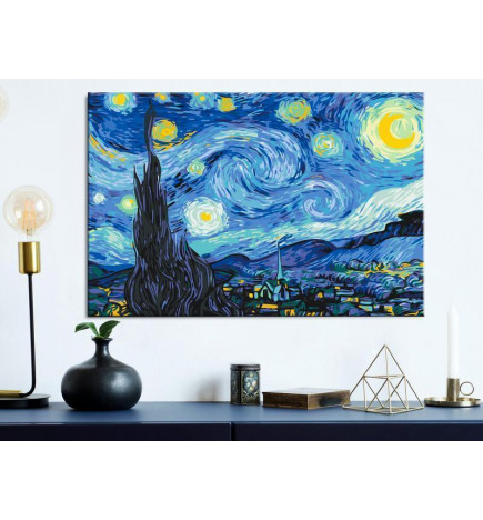Quadro pintado por você - Van Gogh's Starry Night