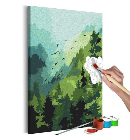 DIY neliö vihreät vuoret cm. 40x60 Arredalacasa