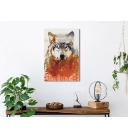 Tableau à peindre par soi-même - Wolf and Forest