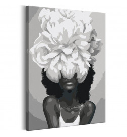 Raamat teete sinuga Aafrika tüdruk lilled cm. 40x60