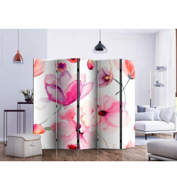 Room Divider - Pink Flowers II
