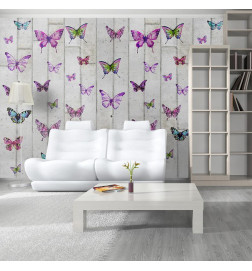 Behang - Butterflies and Concrete