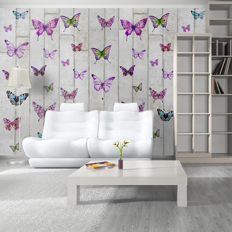 51,00 € Wallpaper - Butterflies and Concrete
