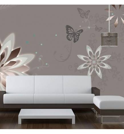 Kuva: Three Butterflies and Flowers cm. 400x270
