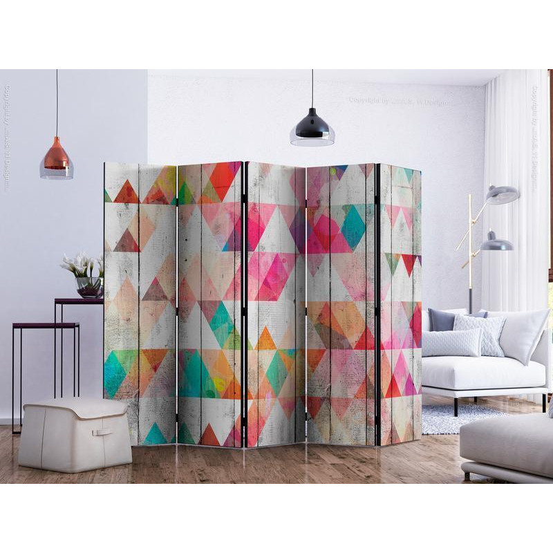 128,00 € Room Divider - Rainbow Triangles II
