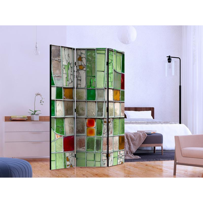 101,00 € Room Divider - Emerald Stained Glass