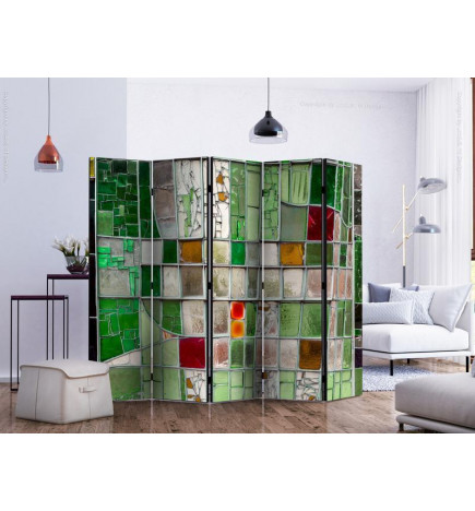 Vouwscherm - Emerald Stained Glass II