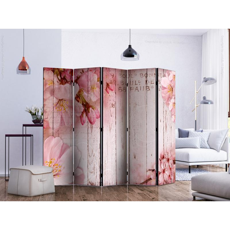 128,00 € Room Divider - Pink apple blossoms II