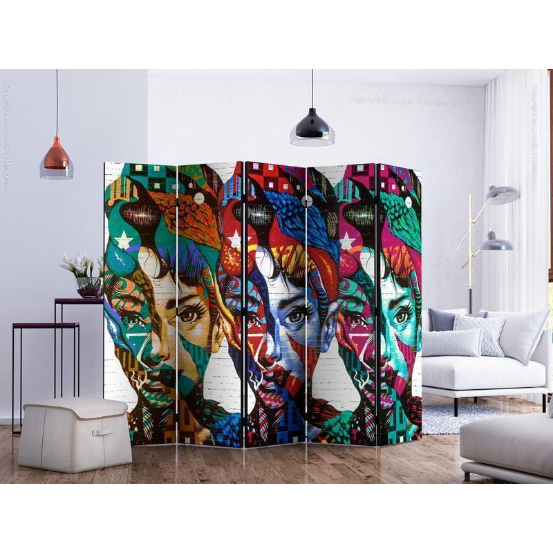 128,00 € Room Divider - Colorful Faces II