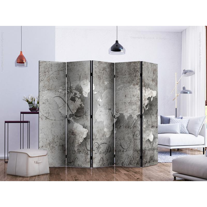 128,00 € Room Divider - Map and letter II