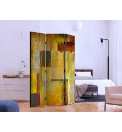 Room Divider - Orange Hue of Art Expression