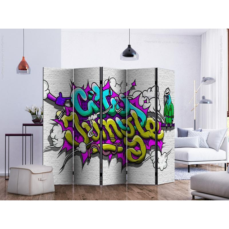 128,00 € Room Divider - City Jungle - graffiti II