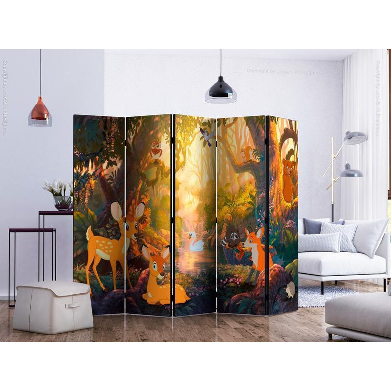 128,00 € Room Divider - Animals in the Forest II