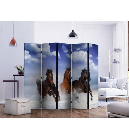 128,00 € Paravent - Horses in the Snow II