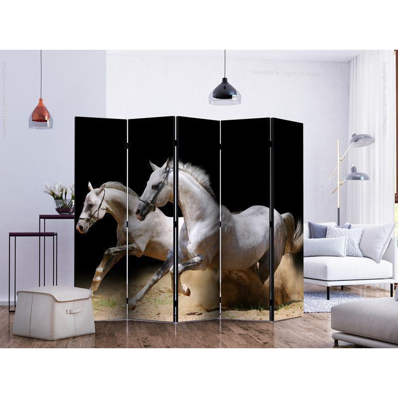 128,00 € Vouwscherm - Galloping horses on the sand II