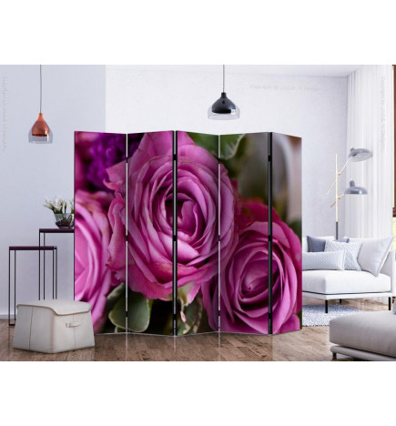 128,00 € Room Divider - Bunch of lila flowers II