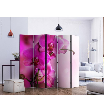 Vouwscherm - Pink orchid II