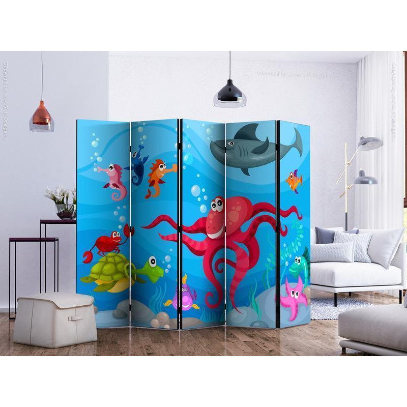 128,00 € Paravent - Octopus and shark II