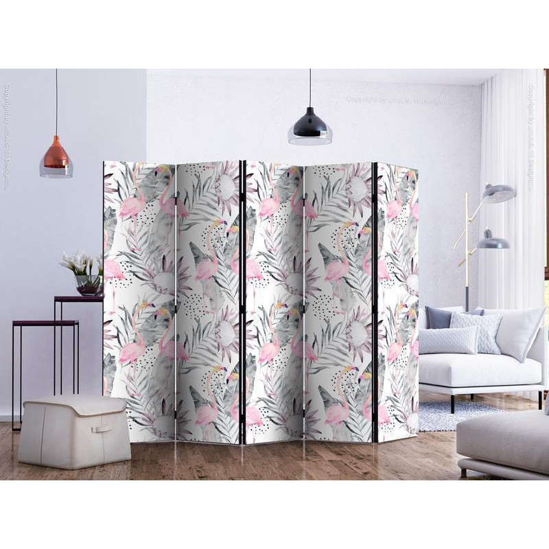 128,00 € Room Divider - Flamingos and Twigs II