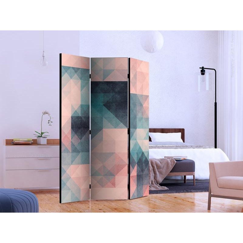 101,00 € Room Divider - Pixels (Green and Pink)