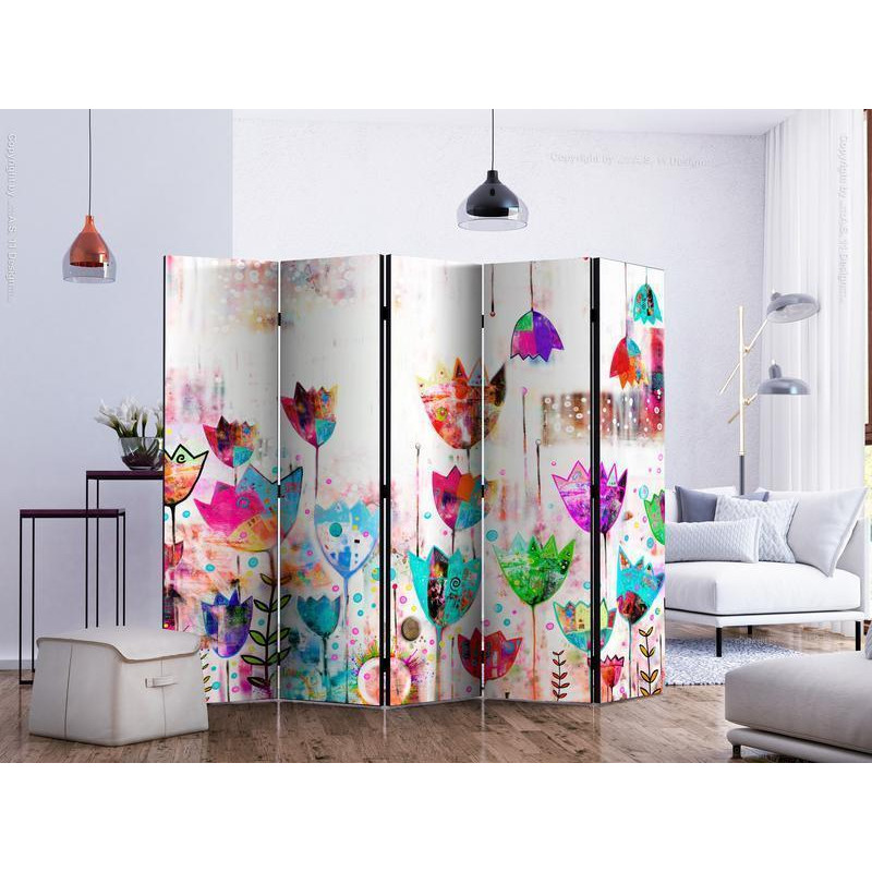 172,00 € Room Divider - Colorful tulips II