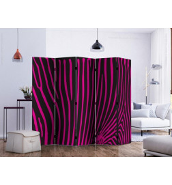 Biombo - Zebra pattern (violet) II