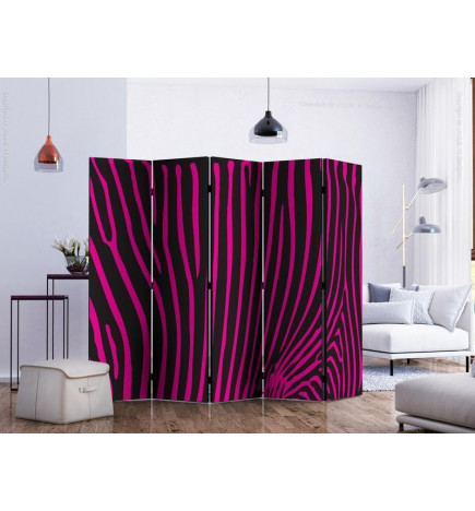 128,00 € Paravent - Zebra pattern (violet) II