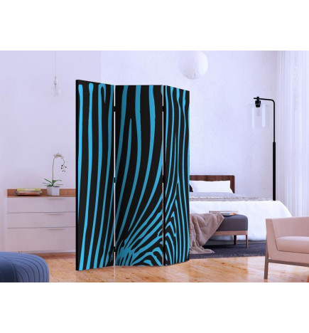 Aizslietnis - Zebra pattern (turquoise)