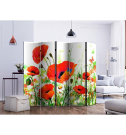 128,00 €Paravent - Country poppies II
