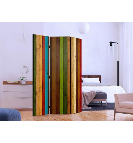 101,00 € Biombo - Wooden rainbow