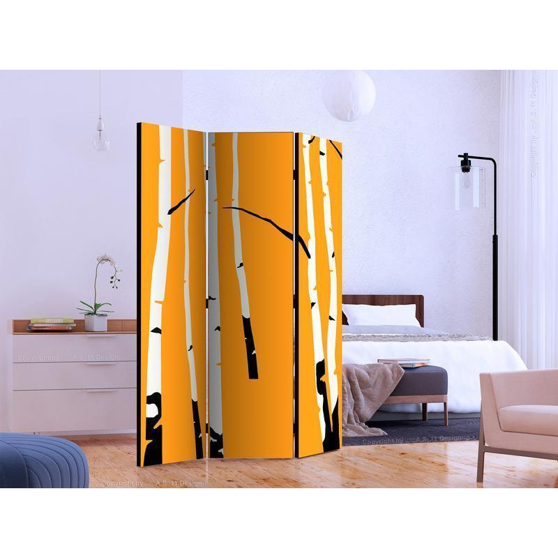 101,00 € Aizslietnis - Birches on the orange background