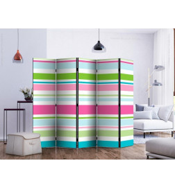 128,00 € Room Divider - Bright stripes II