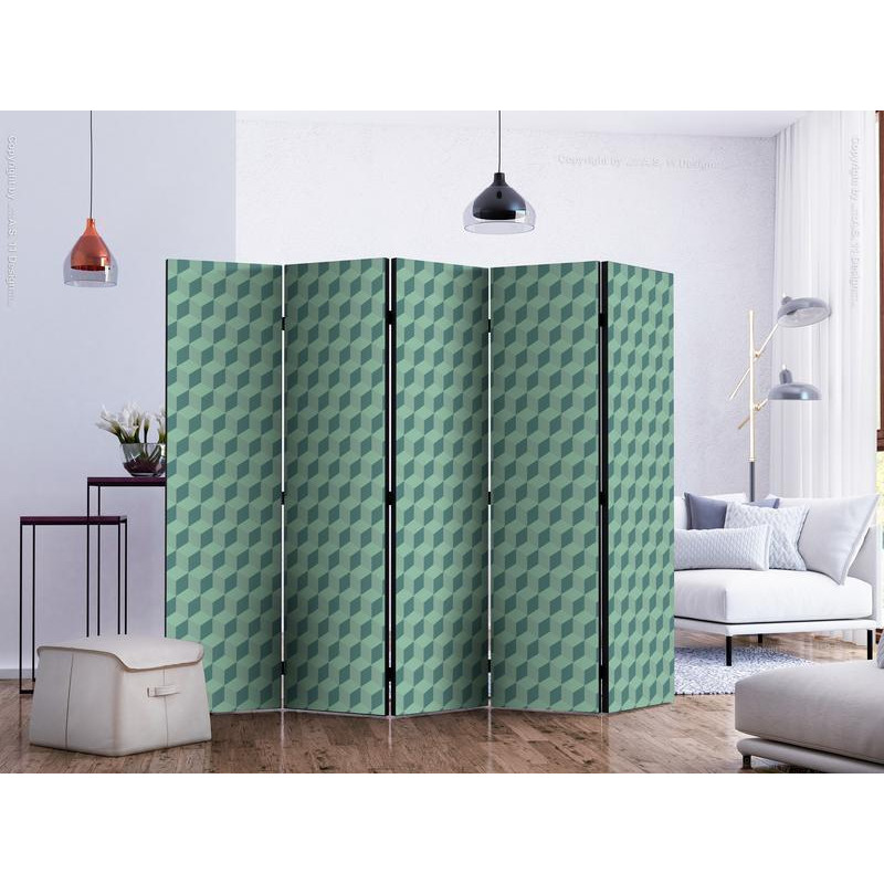 128,00 € Room Divider - Monochromatic cubes II