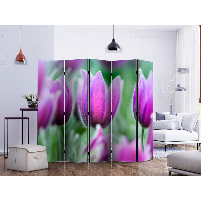 128,00 € Biombo - Purple spring tulips II