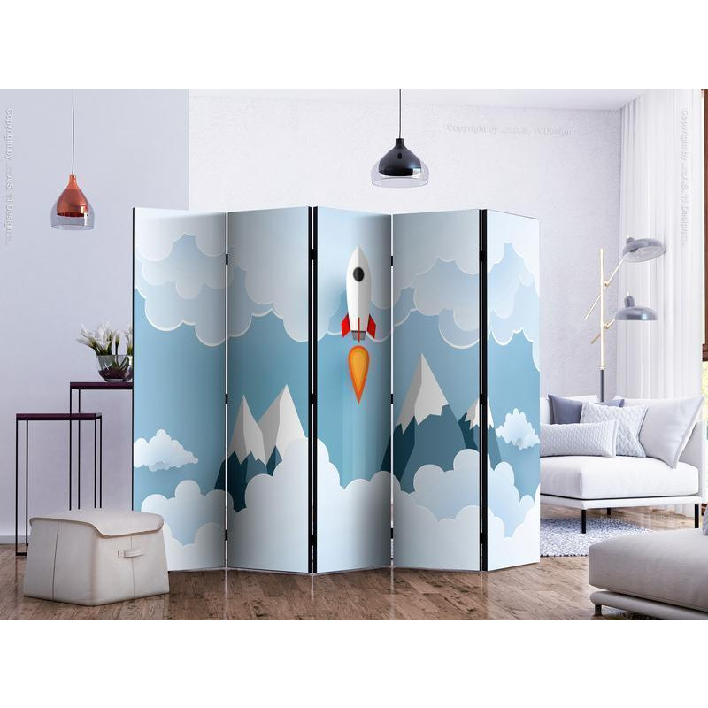 128,00 € Room Divider - Rocket in the Clouds II