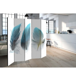 128,00 € Room Divider - Blue Feathers II