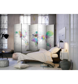 128,00 € Aizslietnis - White-colorful world map