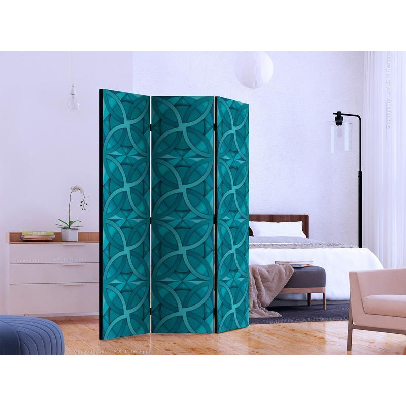 124,00 € Room Divider - Geometric Turquoise