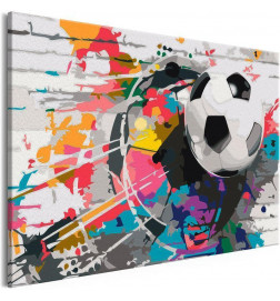 „Pasidaryk pats“ paveikslas su futbolo kamuoliu cm. 60x40