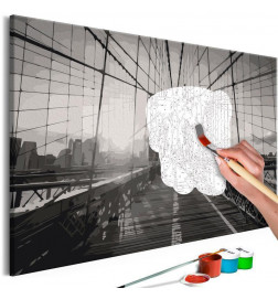 „Pasidaryk pats“ tapyba ant Bruklino tilto cm. 60x40 Įrenkite savo namus