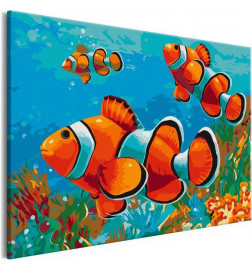 Quadro pintado por você - Gold Fishes
