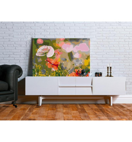 DIY canvas painting - Colorful Meadow