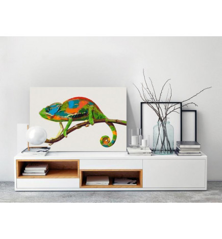 „Pasidaryk pats“ tapyba su chameleonu cm.60x40 arredalacasa