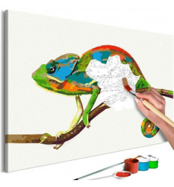 Quadro pintado por você - Chameleon