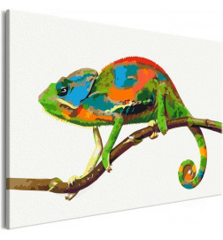 Cuadro para colorear - Chameleon