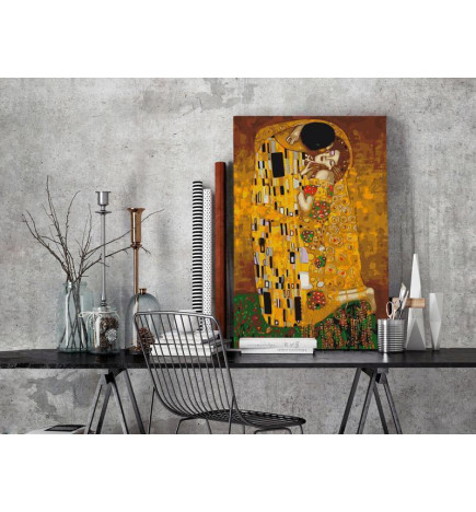 Cuadro para colorear - Klimt: The Kiss