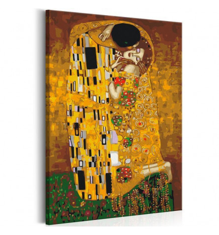 DIY canvas painting - Klimt: The Kiss