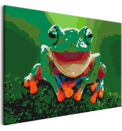 Cuadro para colorear - Laughing Frog