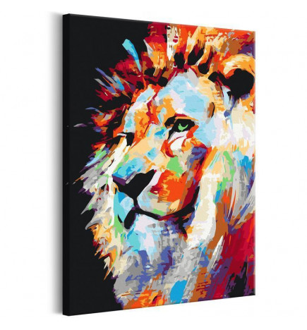 Imaginea face de la tine cu un leu colorat cm.40x60 ARREDALACASA